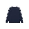 Li-Ning Loose-Fit Logo Crew Neck Pullover Sweatshirt Unisex Tops Midnight-Blue AWDRD50-8