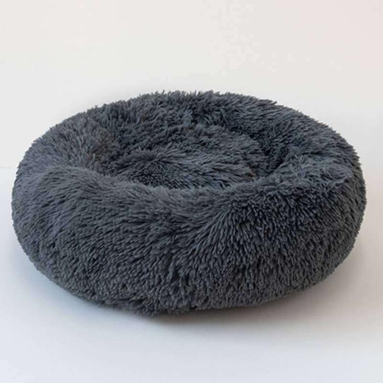 Rotondo Peluche Letto per Cani Casa Tappetino per Cani Inverno Caldo Dormire Gatti Nido Morbido Lungo Peluche Cesto per Cani Cuscino per Animali Domestici Forniture per Animali Domestici Portatili