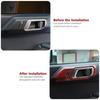 2PCS  Interior Door Handle Decor Cover Trim for 21+ Ford Bronco Red Carbon Fiber