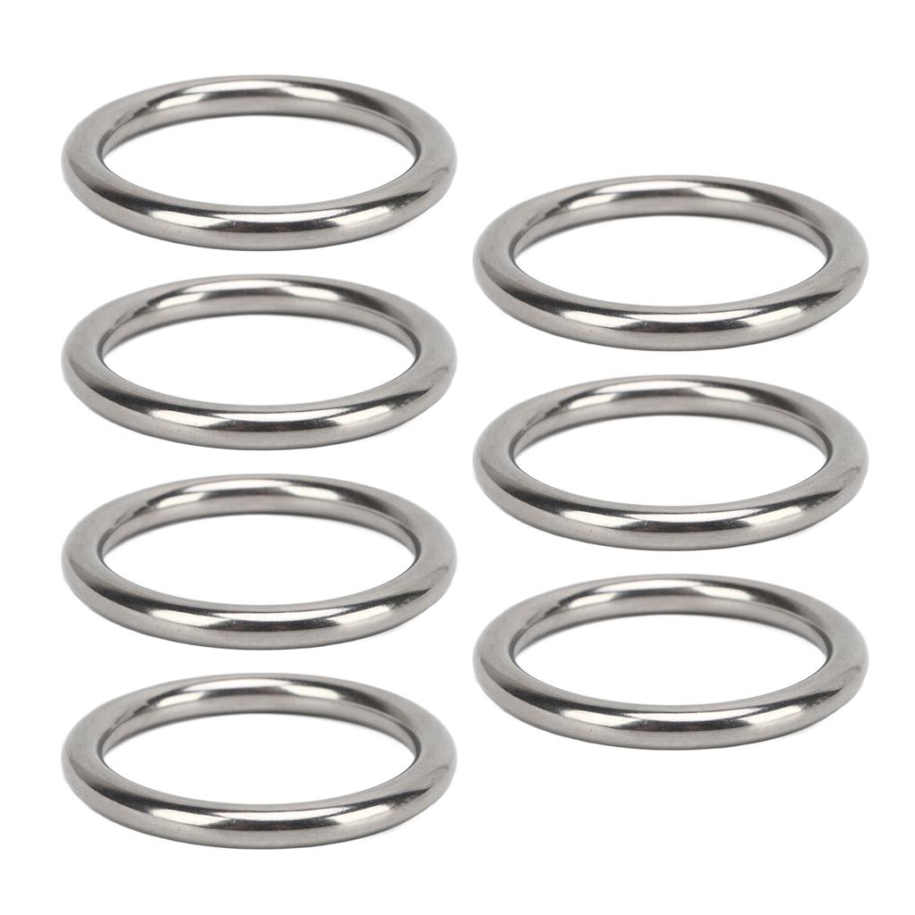 7 ks O-kroužků z nerezové oceli 304, vodotěsné, nerezové, bezešvé, svařované, kulaté, pro