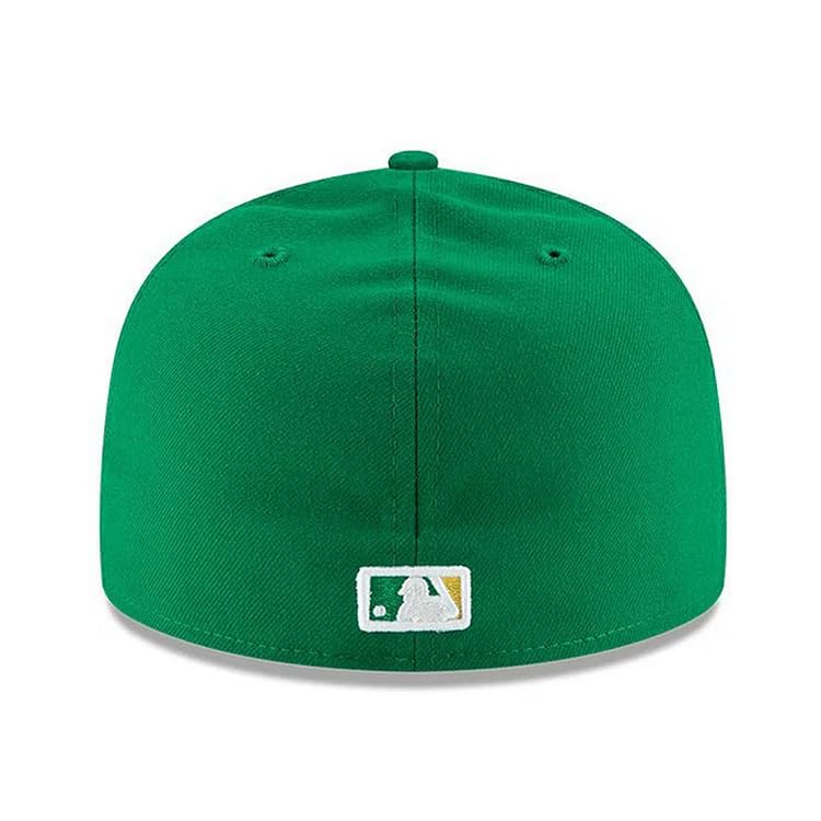 New Era Authentic Flat Visor MLB ACPERF OAKATH 25J Cap, Oak/Alternate 8, ALT,