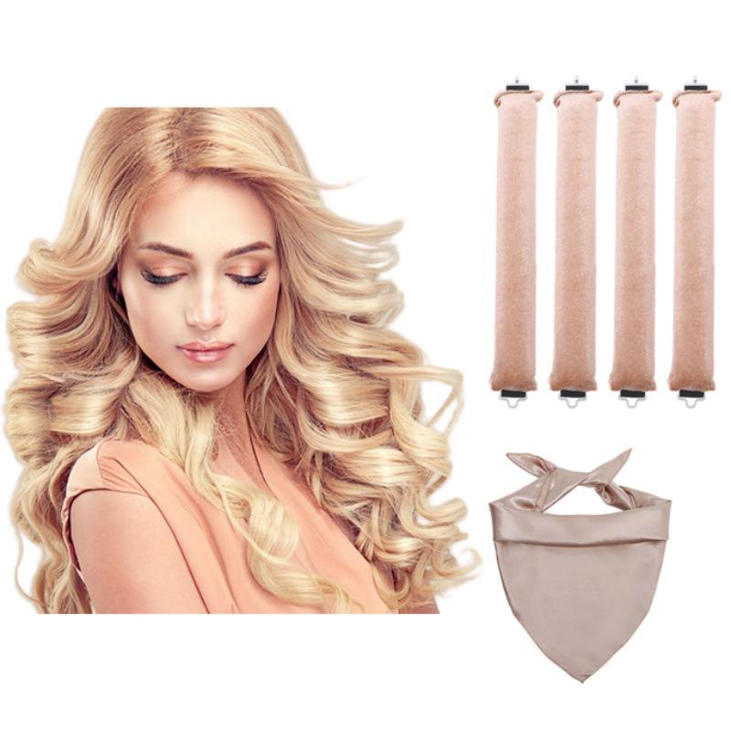Heat-Free Curling Iron: Effortless Big Wave Curler for European & American Styles