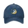 A Cute Cartoon Mouse On The Moon Baseball Cap for Unisex Women Vintage Trucker Hat Hats
