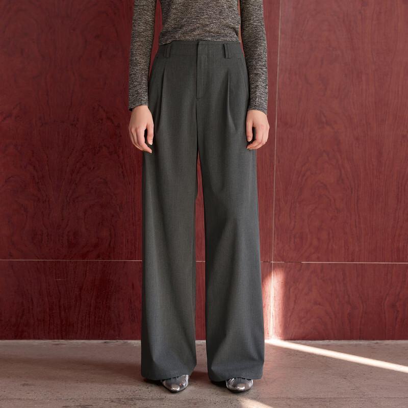 

Women s Loose Wide-Leg Commuter Pants M