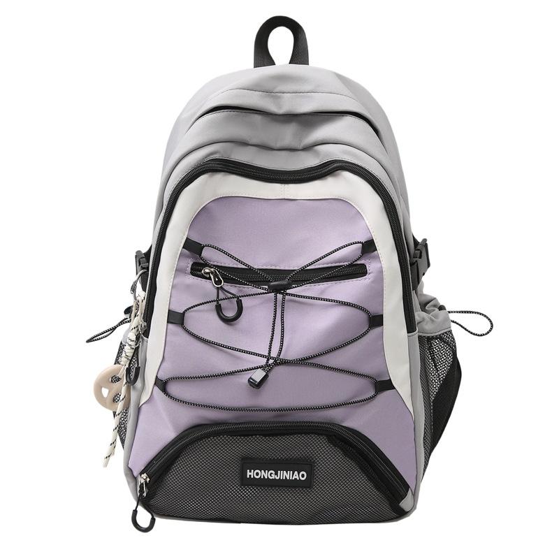 

Новий стиль шкільний рюкзак для студентів коледжу, чоловічий та жіночий, модний, великої місткості, для учнів середньої школи, легкий, універсальний no pendant сірий колір