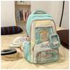 New fresh and sweet candy color bar junior high school students lightweight large capacity backpack