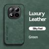 KEYSION Luxury Retro PU Leather Phone Case for Redmi Note 15 Pro + 5G Silicone+PC Shockproof Phone Cover for Redmi Note 15 4G 5G