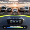 TM12 RV Tire Prure Monitoring System, TPMS with USB/Solar Charge, 2026 Latest Version, Set of Max. 12,6 Alarm Modes, 50Feet Ran