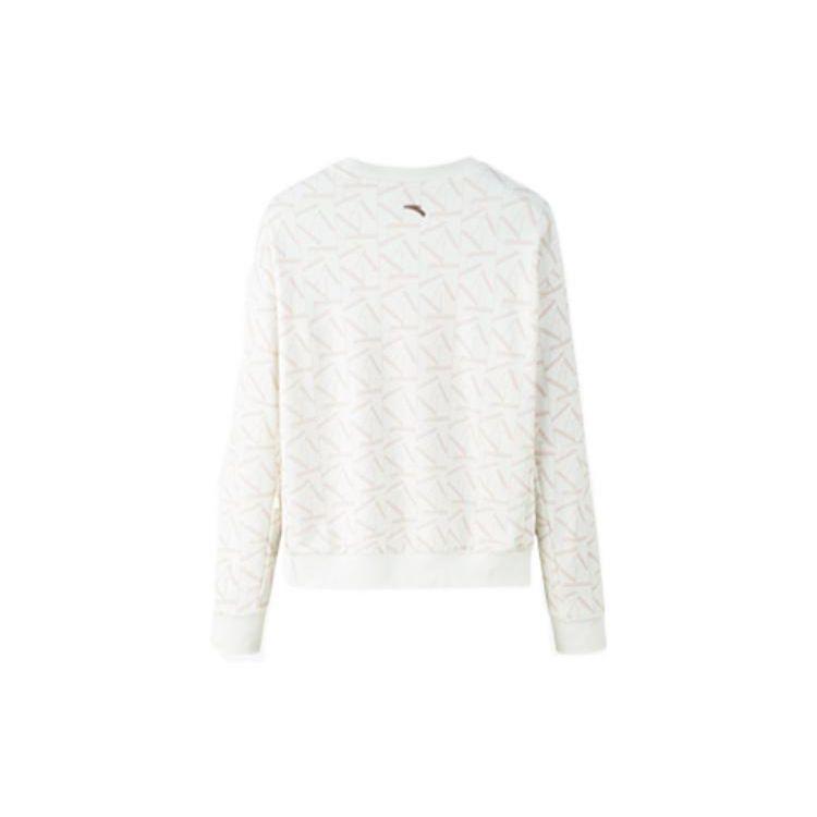 Anta Comfortable Breathable Crew Neck Sweatshirt Women tops White 162247724-6