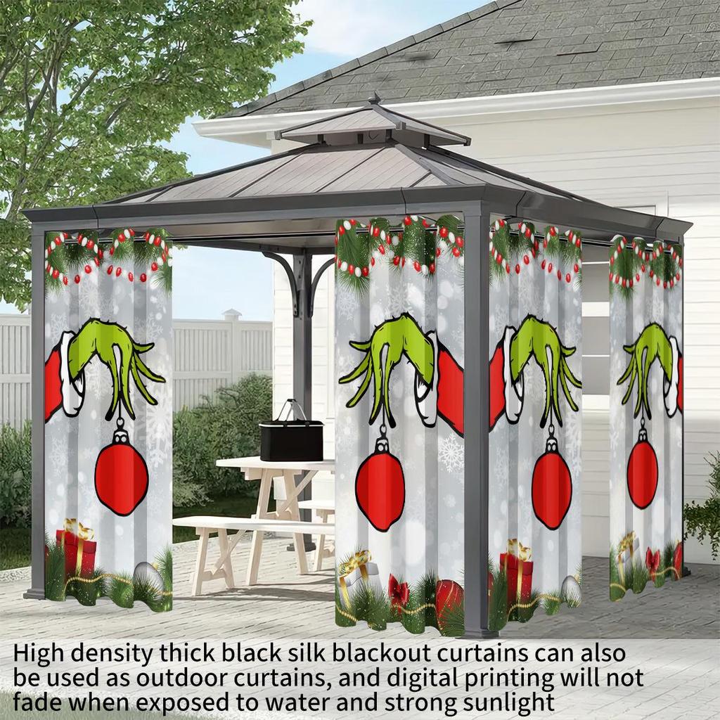 High-Precision Black Silk Blackout Curtains - Polyester, Sun Protection, Customized Design