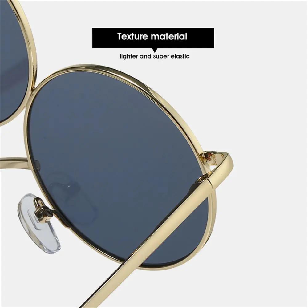 New  Sunglasses Third Lenses 3 Eyes Round Women Metal Vintage Sun Glasses For Men Fashion Eyewear Shades Party UV400
