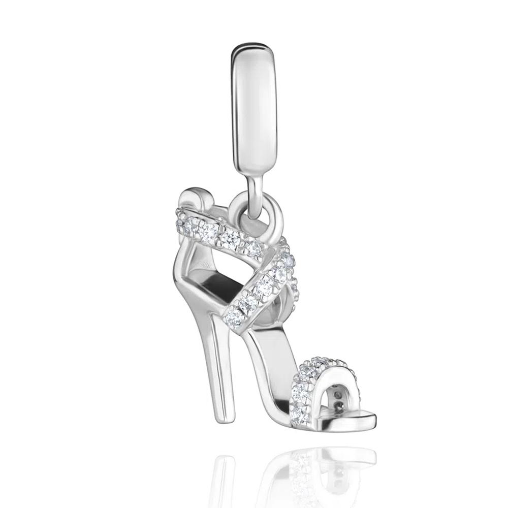 New Original Copper Plated Accessories Fashion Charm Perfume High Heels Bead Fit Pendant Bracelet For Women Diy Jewelry Gift