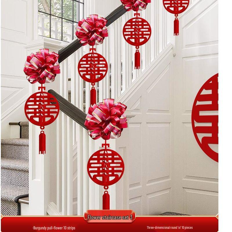 Outdoor Rural Wedding Courtyard Hanging Banner Décor