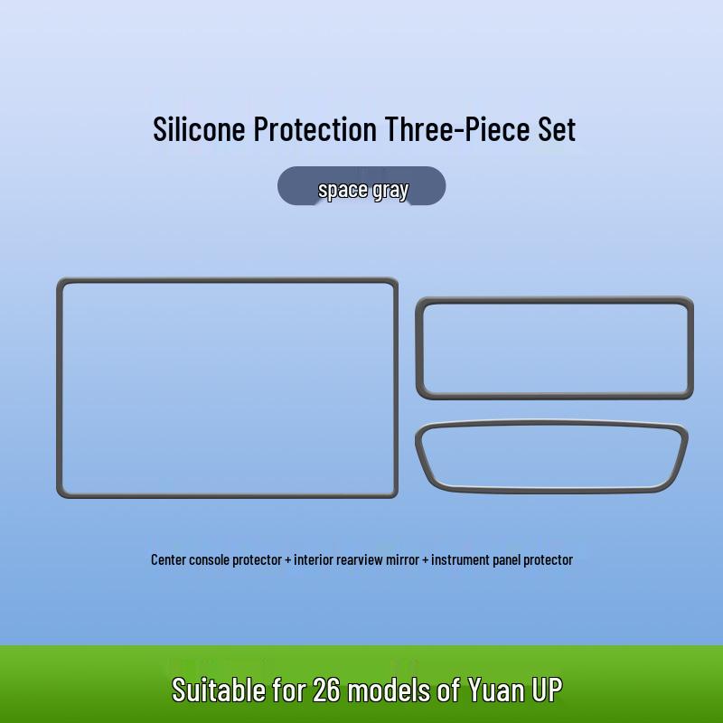 Silicone Screen Protector for BYD Yuan UP Navigation Frame, Anti-Collision Guard