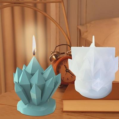 Forma Silikonowa na Świecę w Kształcie Góry Lodowej, Klastra Kwiatów, w Stylu Europejskim, Formy 3D do Robienia Świec, Forma do Lodu, Mydła, Żywicy, Demold, Nieprzywierająca