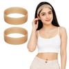 Heaven 2pc Silicone Wig Band, Non-Slip Grip Headband for Wig, Beige, 24cm X 4cm