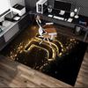 1pc General-purpose Rug, Juventus Football Club Printed Area Rug, Comfortable Office Chair Carpet, Home Entrance Floor Mat