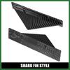 Motoforti 4pcs Black Straight Car Rear Lower Bumper Splitter Lip Wing Diffuser Shark Fin Spoiler Universal with Screw for Car SUV Long-lasting