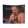 Humorous Tapestry Funny Door Frame Character Wall Art Witty Living Room Tapestry Amusing Wall Decor Wall Decorating Cloth