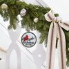 Christmas Bird Pendant Portable Wood Christmas Tree Flat Ornaments Wooden Pendant Tree Ornament Car Pendant Home Decoration For