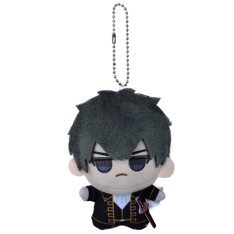 New 12cm Sakata Gintoki Plush Toy Gintama Plush Doll Key Chain Bag Decoration Doll Stuffed Collection Kids Toys Birthday Gift