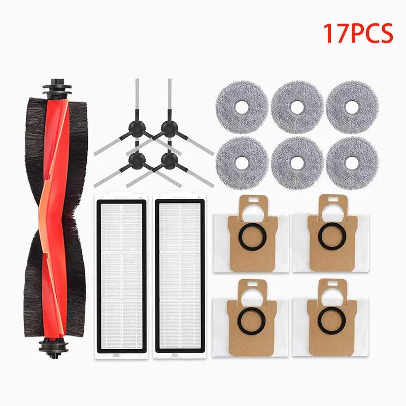 For Xiaomi Robot Vacuum X20 Pro / D102GL Vacuum Parts Accessories Main Roller Side Brush Hepa Filter Mop Cloth Dust Bag