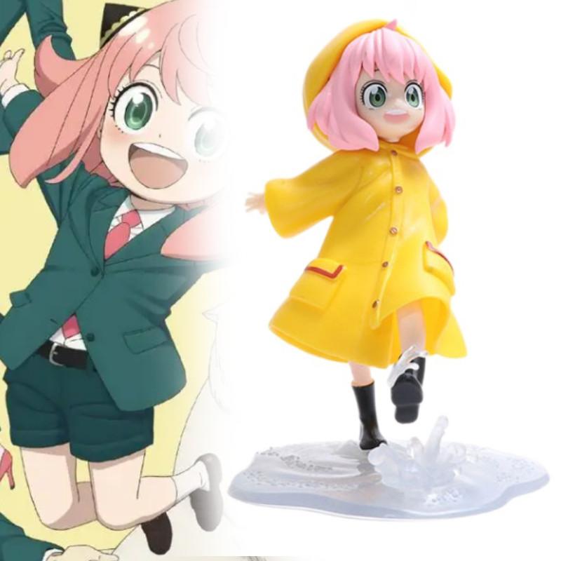 Anya Spy Family Forger Action Figure Anime Raincoat Doll Collectible Toy Display