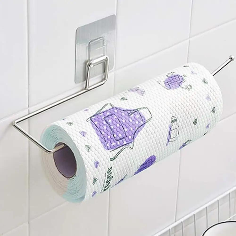 Závěsný stojan Kuchyňský držák Toaletní papír Papírové utěrky Koupelnová skříňka Dveře Háček Držák Domácí pohodlné skladování Malé nástroje