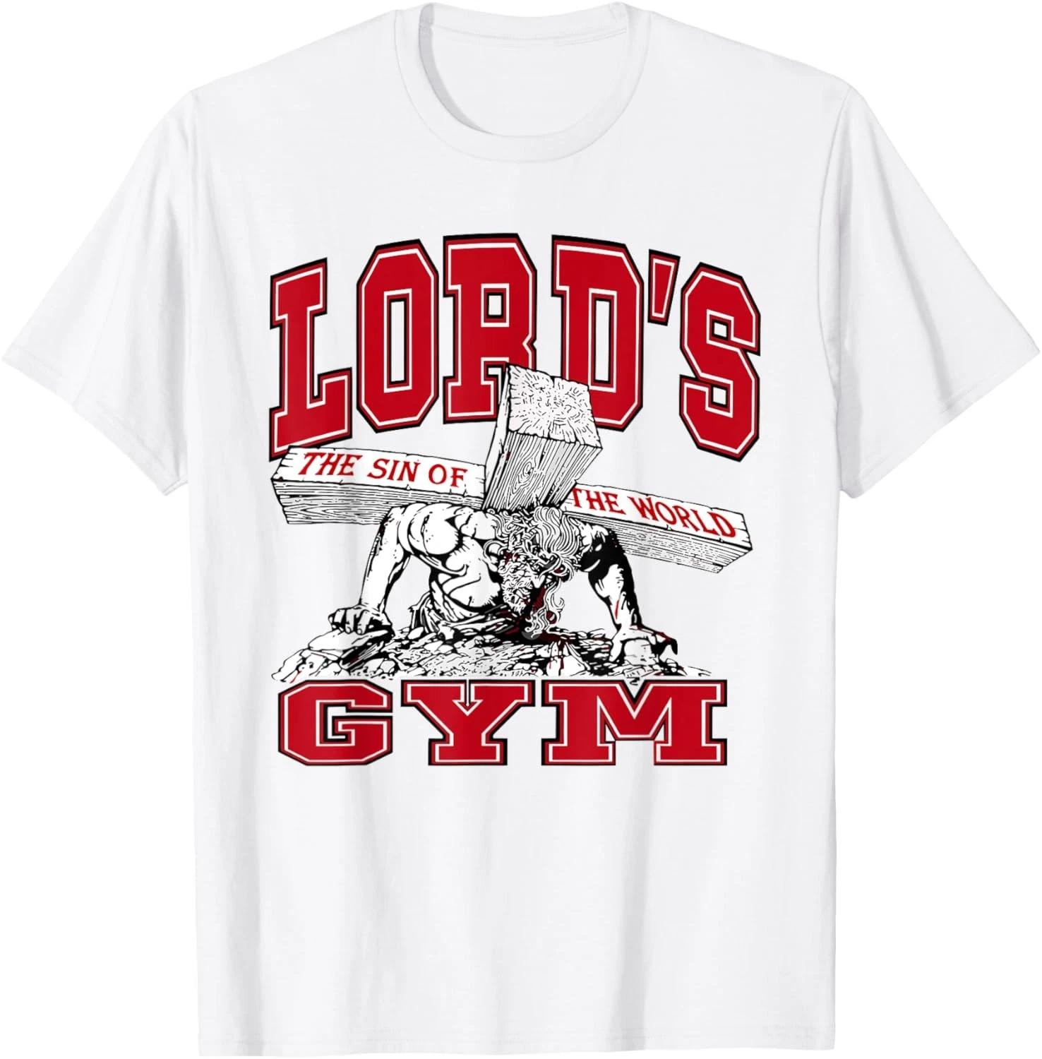 

Retro Lord s Gym Bodybuilding Christian The Sin of World T shirt 4XL