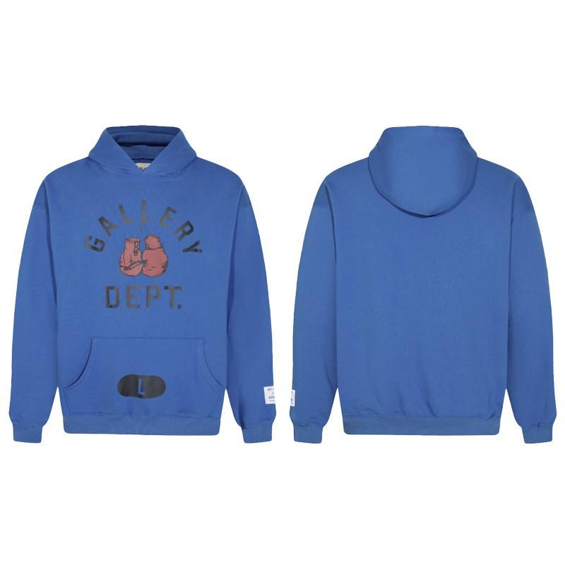 GALLERY DEPT Hoodie Men Women Oversized Cotton Fleece Pullover Sweatshirt Streetwear Loose Fit Long Sleeve
