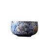 1PCS Chinese Blue and White Ceramic Teacup Anti Scaling Handmade Flowers Porcelain Tea Bowl Travel Meditation Cup Tea Set