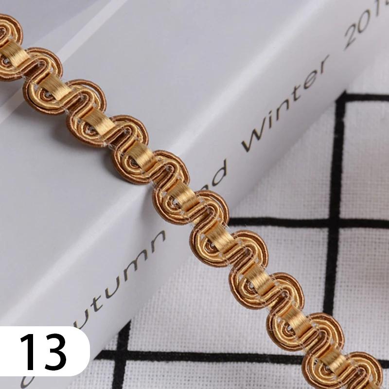 15 Meter Curtain Fringe Lace Edge 1.2cm Width Tassel Lace Trim Ribbon For Sewing Sofa Pillow Home Upholstery DIY Accessories