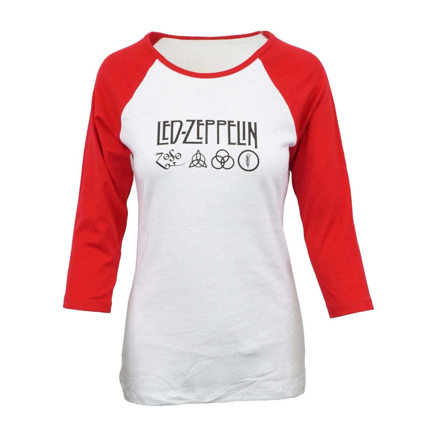 LED ZEPPELINS WOMENS REGLAN T SHIRT M