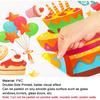Whaline 6 Sheets Happy Birthday Window Clings Colorful Birthday Cake Balloon Banner Double-Sided Window Stickers for Boys Girls Anniversary Party