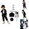Michael Jackson Cosplay Costume For Children With Polyester Fabric For Dance Shows