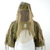 Oddychający Taktyczny Garnitur Ghillie z Siatkową Zasłoną i Odpinanym Kapturem