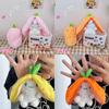 Adorable Fruity Rabbit Plush Keychain Cute Pineapple Grape Strawberry Carrot Dolls