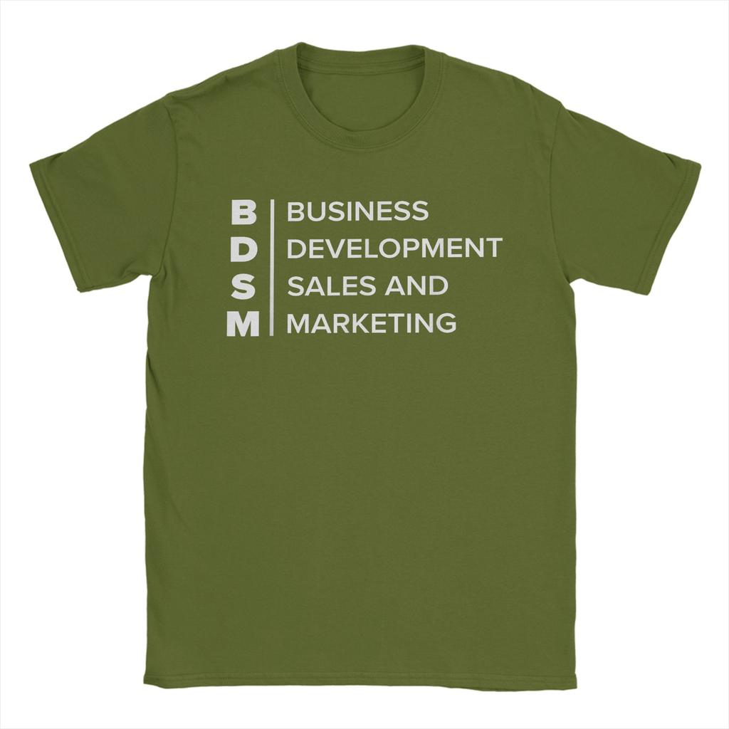 BDSM Business DevelopUnisext Sales and Marketing TShirt Unisex Crew Neck 100 Cotton T Shirt Short Sleeve Tee Shirt Summer Clothes