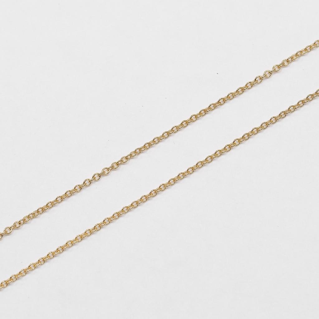 TIFFANY&Co. Bean Necklace K18 yellow gold 4.13g Women Used