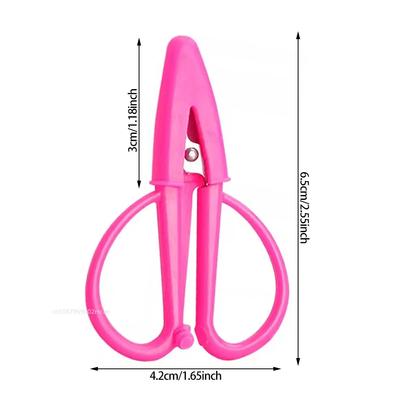 Mini Tailor's Scissors for Sewing Household Hand-cut with Cap Safety Scissors Portable Thread Head Cut Embroidery Scissors