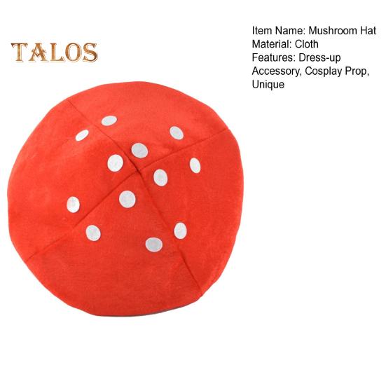 Kapelusz grzybowy dla dzieci i dorosłych, przebranie, dodatek do kostiumu, czerwony kapelusz grzybowy, rekwizyty na imprezę cosplay, sesje zdjęciowe, scena