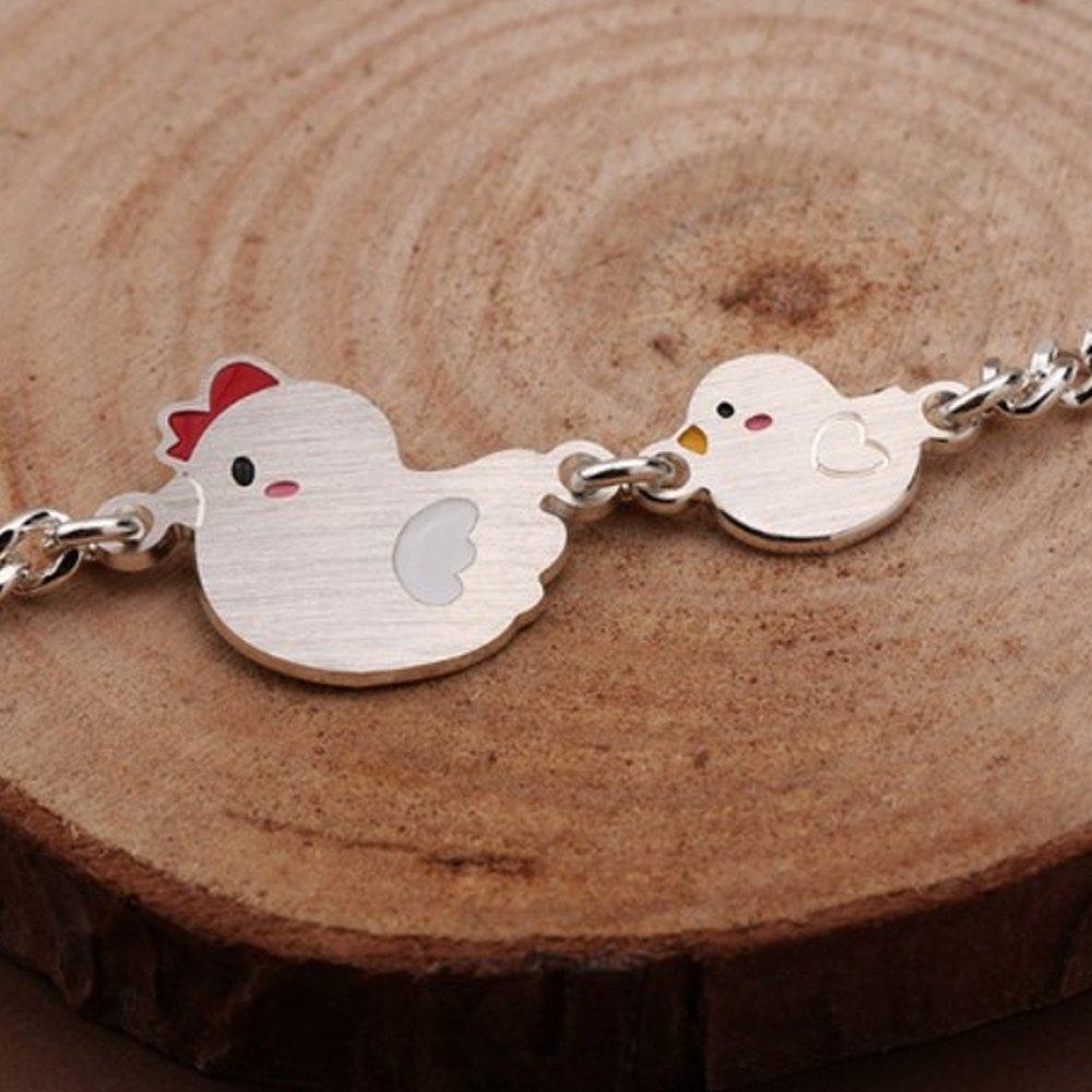 

[As Little] Baby Silver Bracelet Kids Children Silver 925 Chicken Chick Zodiac Sign