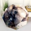 Elefant, Aquarell - Automatischer Regenschirm, Geeignet für Männer und Frauen, Outdoor-Zubehör, Geeignet für Geburtstage 0999b