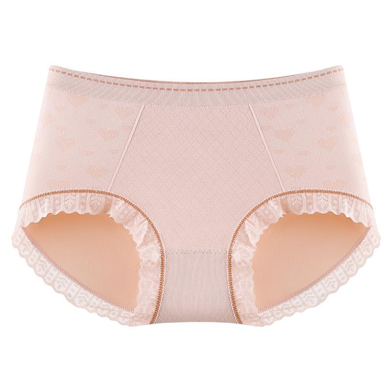 Женские весенне-летние легкие бесшовные дышащие трусы  Ледяная кожа  M розовый