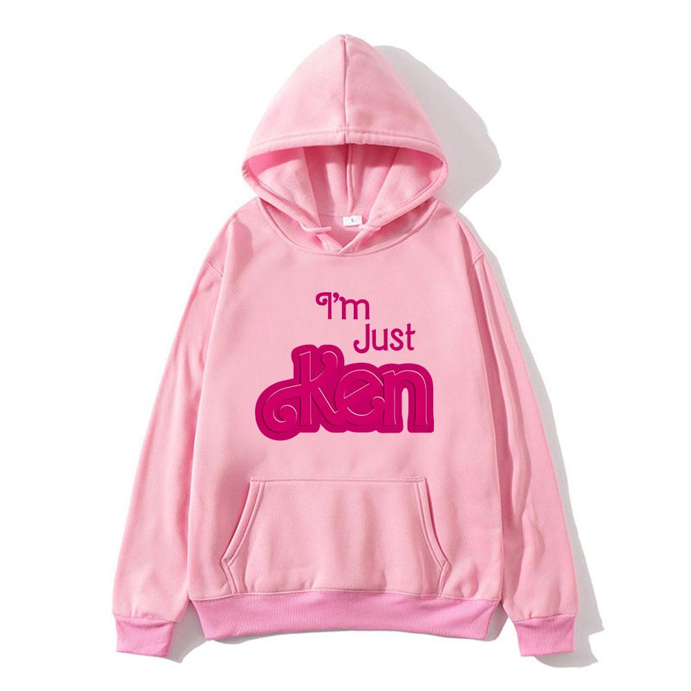 Jsem jen Ken RyanGosling Mikiny Pohodlné Jaro Pánské Dámské Mikiny Moletom Růžový Grafický S Nápisem S Kapucí