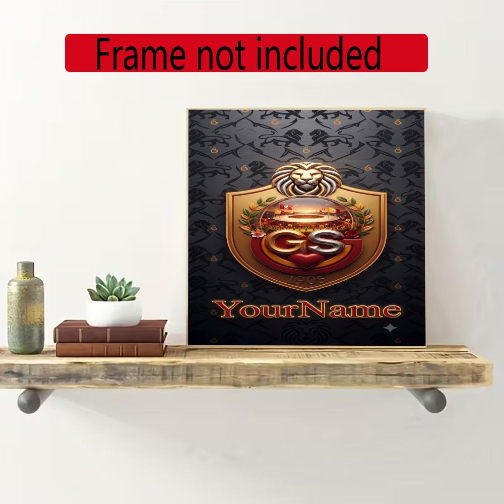 Galatasaray Personalized Name Round Diamond Painting Kit Diamond Embroidery Painting Rhinestones Mosaic Frameless Handwork Decoration Arts