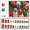 Festliches Schneeflocken- und Zuckerstangen-Set für tragbare Nagelkunst