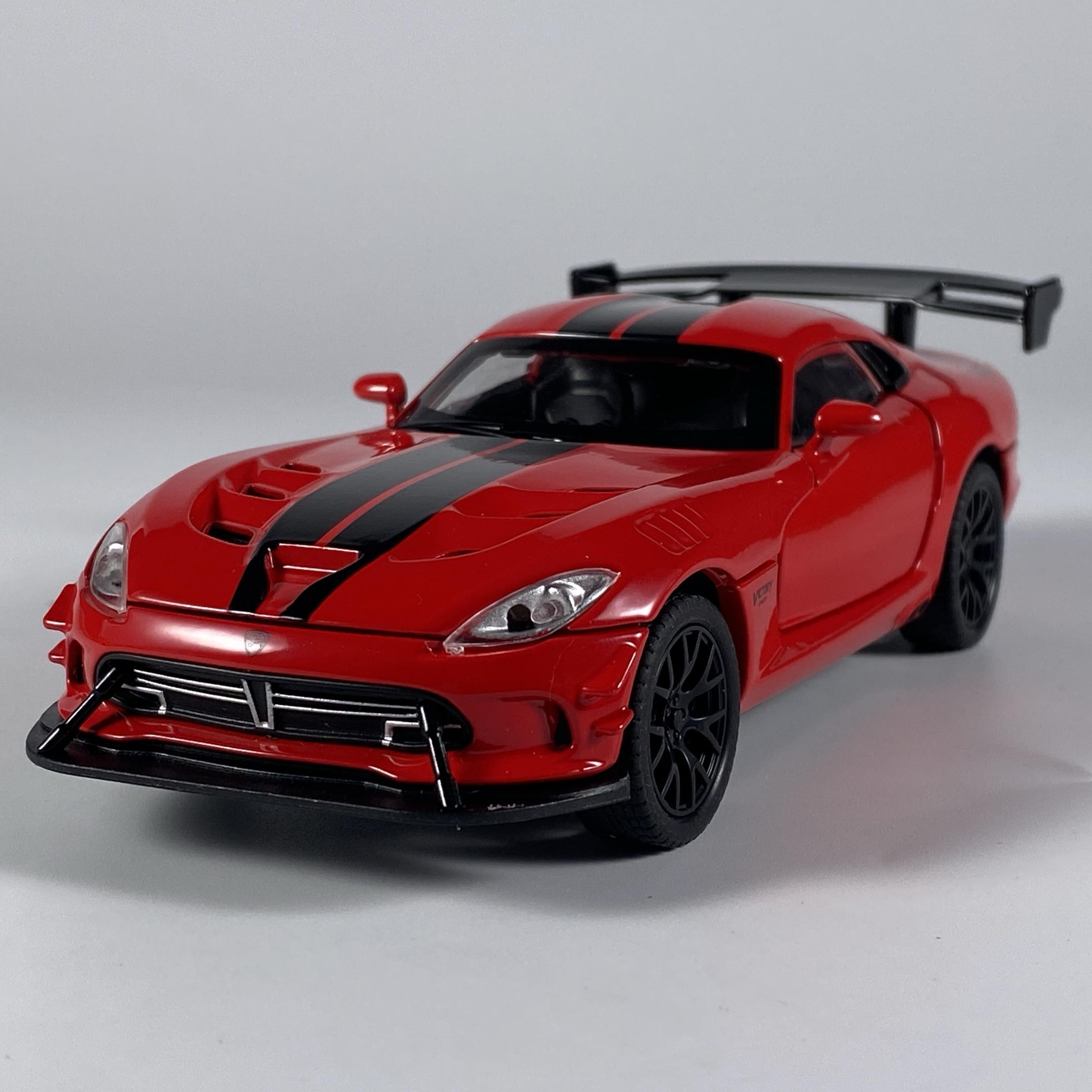 

1:32 Dodge Viper ACR Огромный Спортивный Автомобиль Металлический Литой Модель Автомобиля Высокая Симуляция Домашние Модные Игрушки Украшения Праздничный Подарок красный