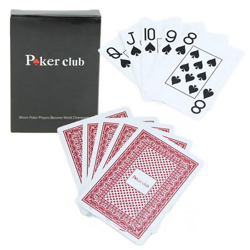 100% PLASTIC New Poker Size Good Playing Cards Excellent