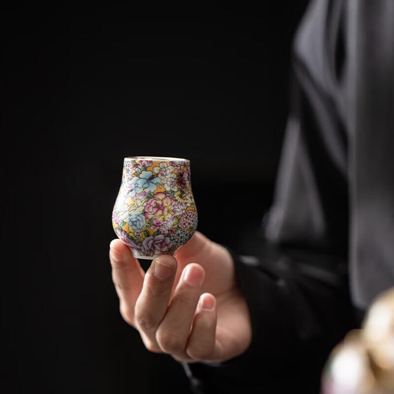 Sux Ceramic Gilded Silver Kung Fu Tea Set